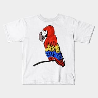 Macaw Rainbow Parrot Kids T-Shirt